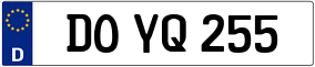Trailer License Plate